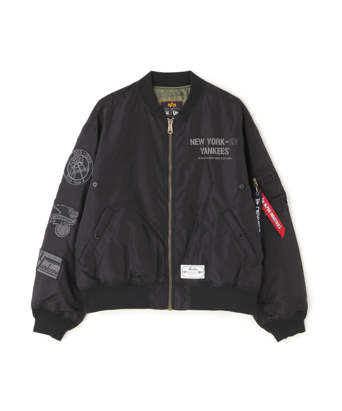 《MLB X ALPHA X NEW ERA》MA-1 2in1 FLIGHT JACKET & VEST ニューヨーク・ヤンキース