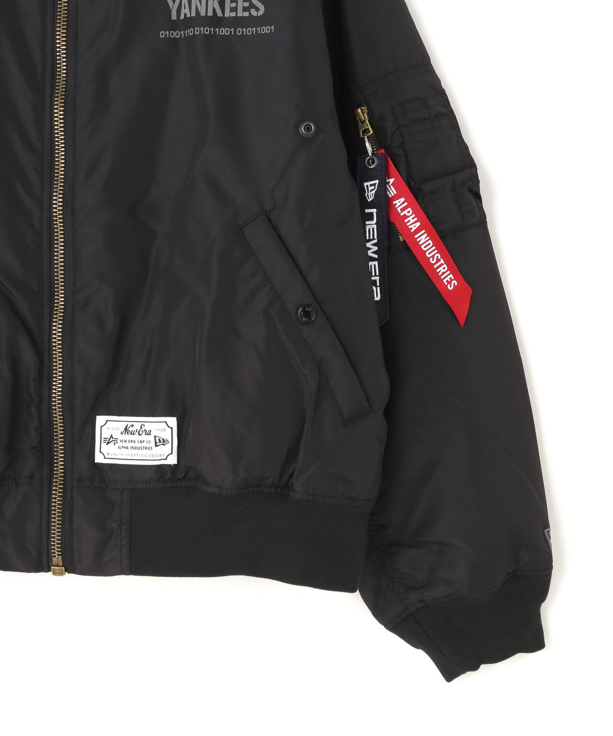《MLB X ALPHA X NEW ERA》MA-1 2in1 FLIGHT JACKET & VEST ニューヨーク・ヤンキース