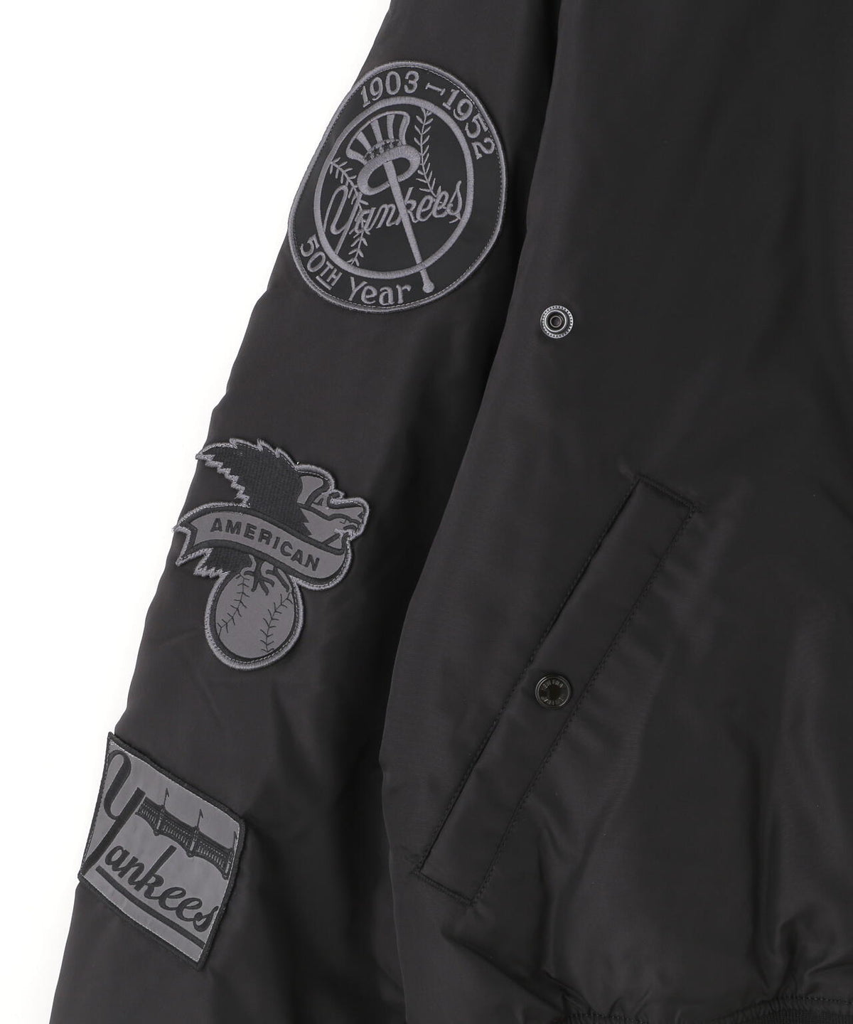 《MLB X ALPHA X NEW ERA》MA-1 2in1 FLIGHT JACKET & VEST ニューヨーク・ヤンキース