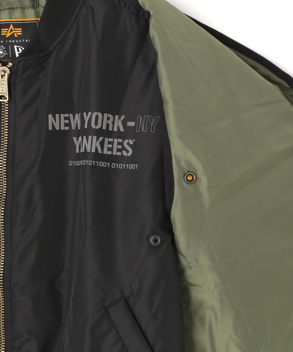 《MLB X ALPHA X NEW ERA》MA-1 2in1 FLIGHT JACKET & VEST ニューヨーク・ヤンキース