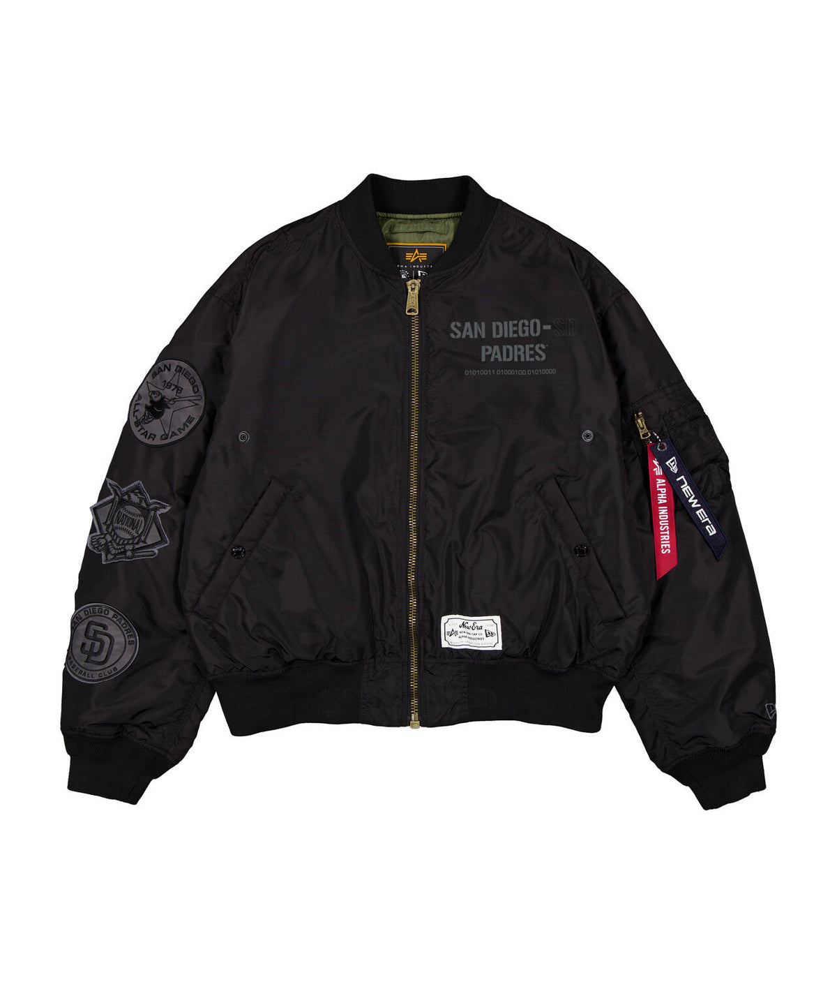 《MLB X ALPHA X NEW ERA》MA-1 2in1 FLIGHT JACKET & VEST サンディエゴ・パドレス