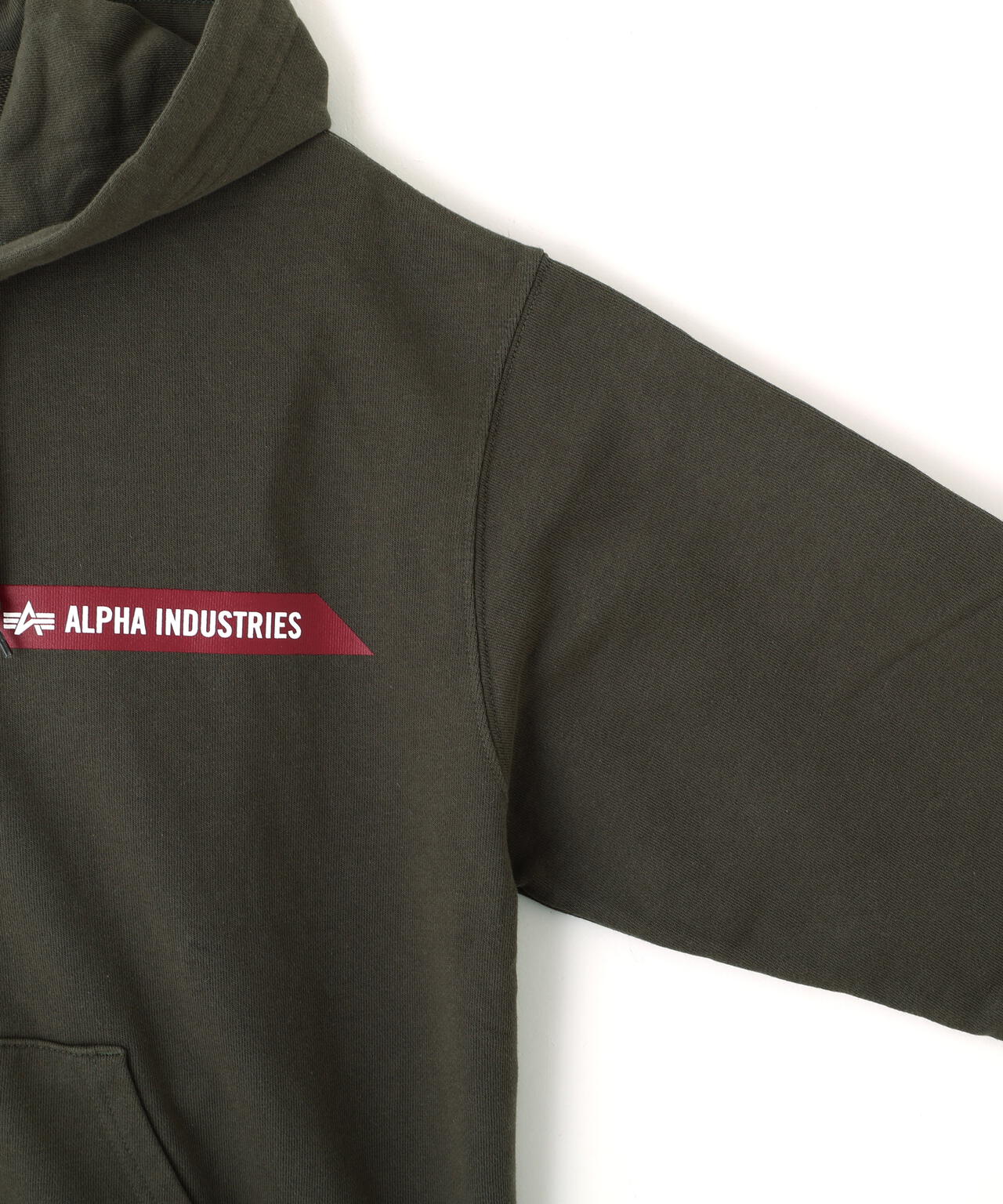 ALPHA RED RIBBON ZIP HOODIE