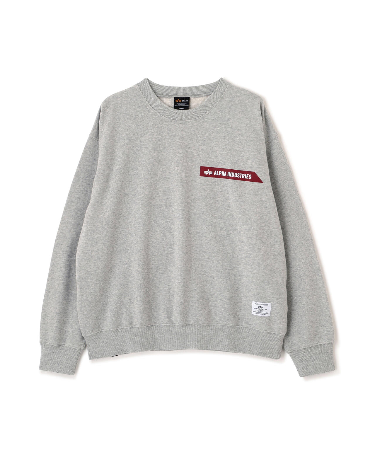 Alpha Industries（アルファ インダストリーズ） レッド25cm ALPHA RED RIBBON CREW SWEAT | Alpha Industries（アルファ