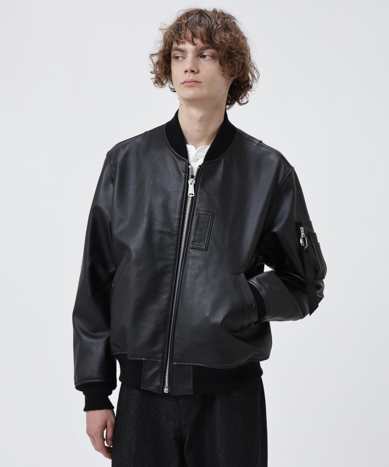 LEATHER MA‐1 FLIGHT JACKET / |レザー エムエーワン フライト