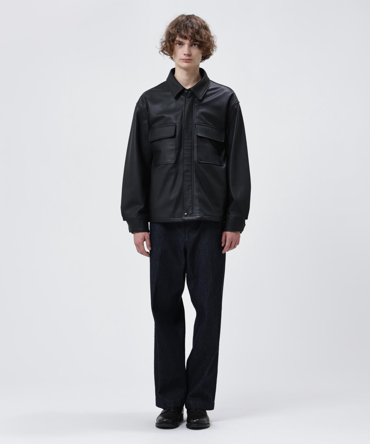 LEATHER LIGHT AVIATOR JACKET / レザー ライト アビエイター