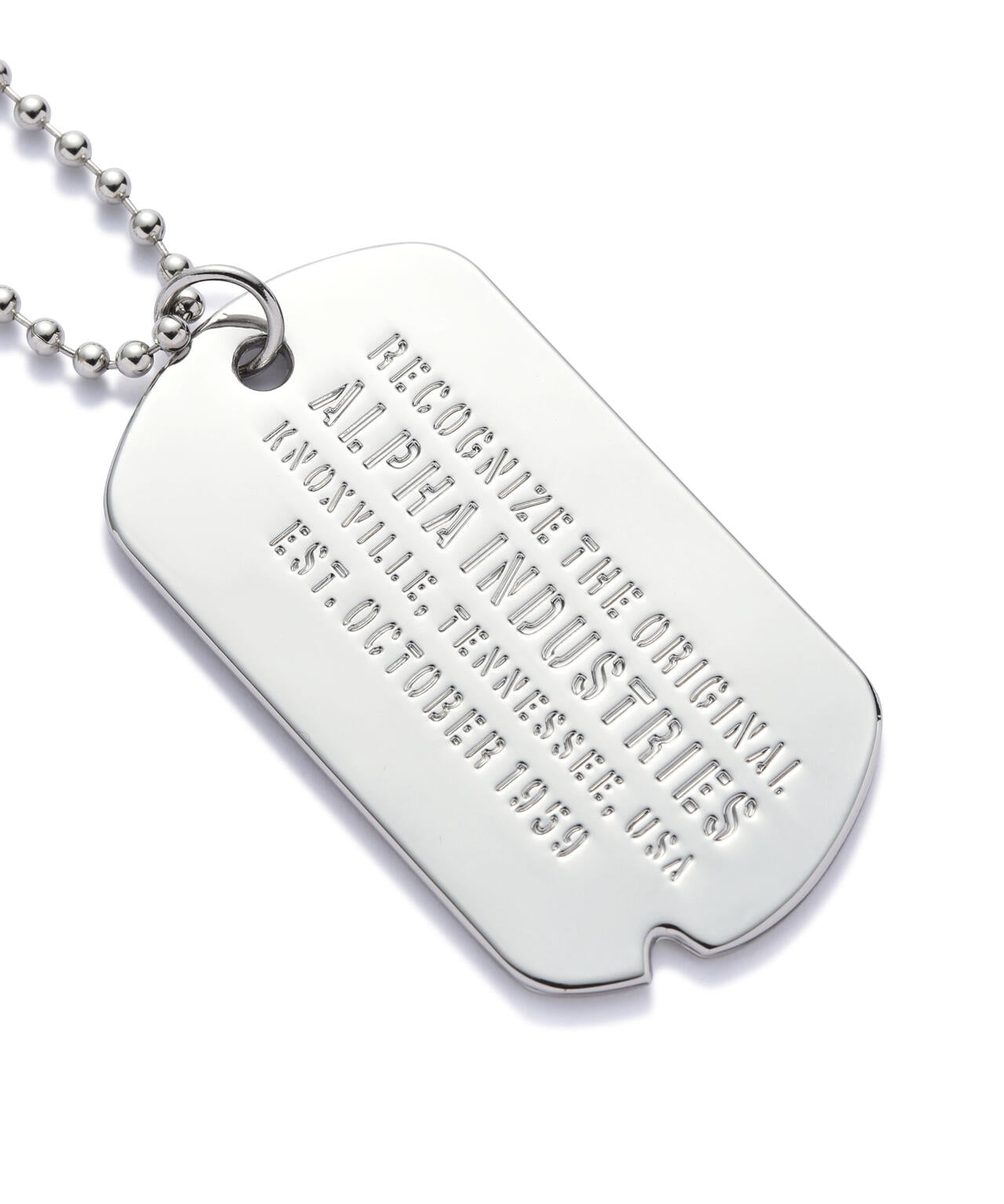 Dog Tag Necklace | Alpha Industries（アルファ インダストリーズ