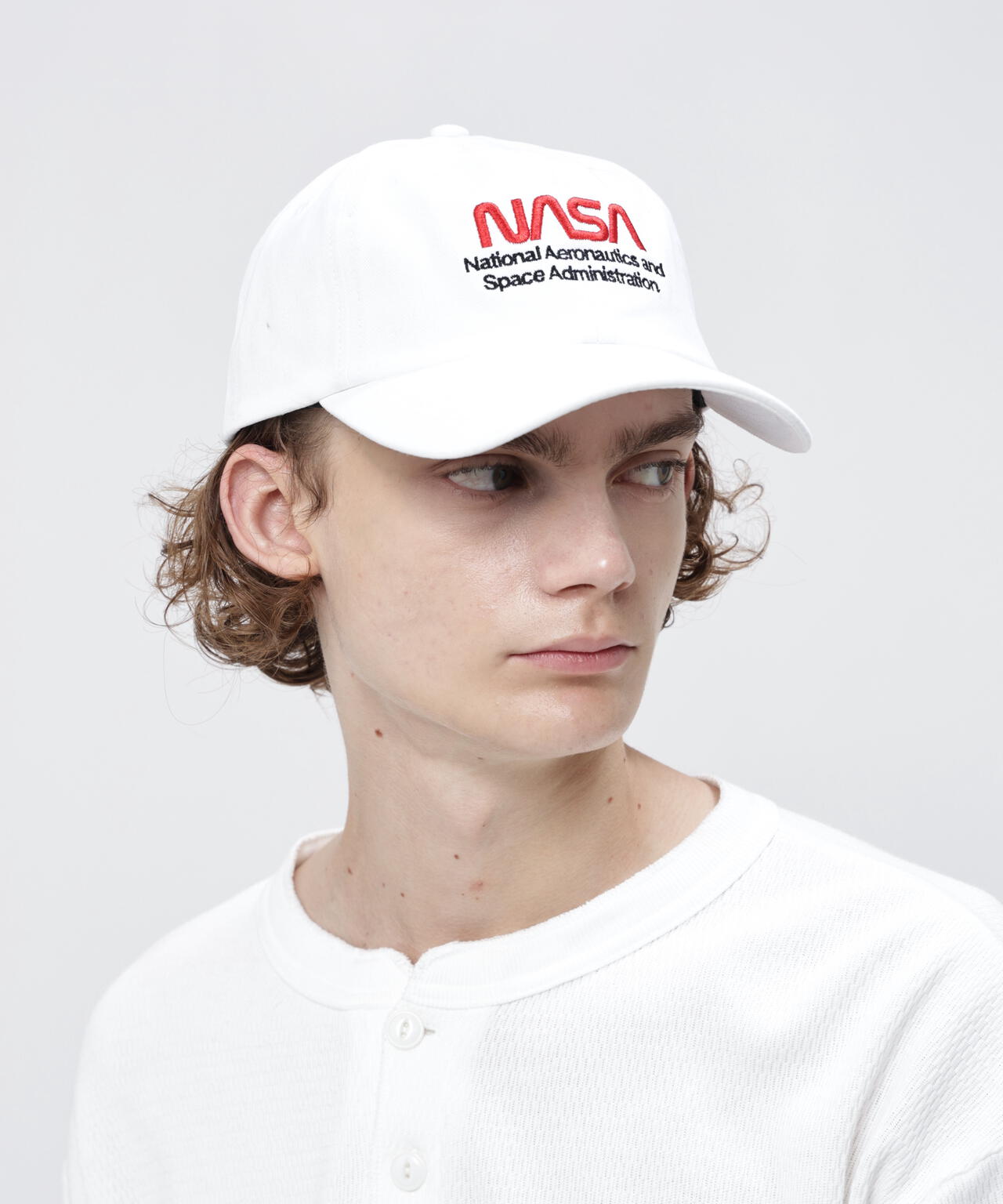 NASA WORM LOGO CAP / ナサ ワーム ロゴ キャップ | Alpha Industries