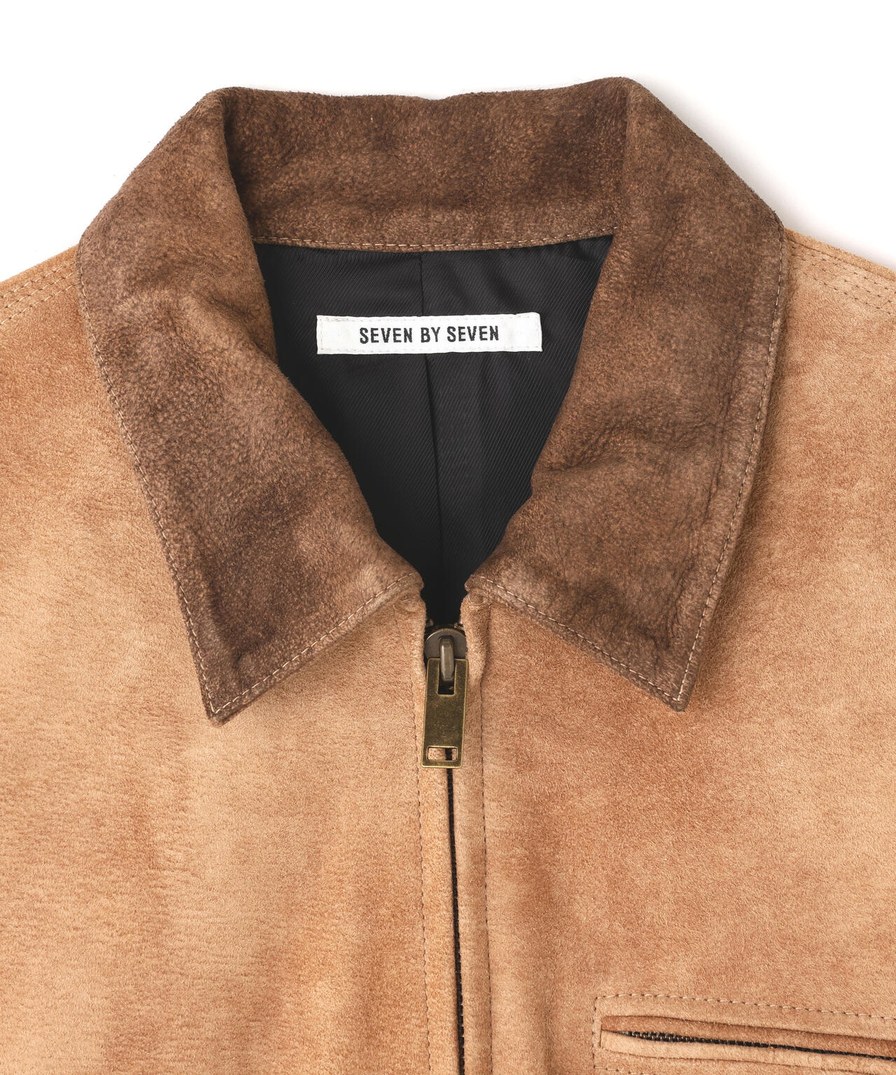 かたよせページ(^^♪確認用 SEVEN BY SEVEN / LEATHER DETROIT JACKET ‐Goat suede Antique