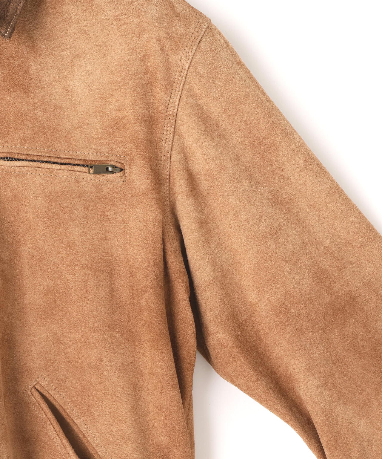 SEVEN BY SEVEN / LEATHER DETROIT JACKET ‐Goat suede Antique finish