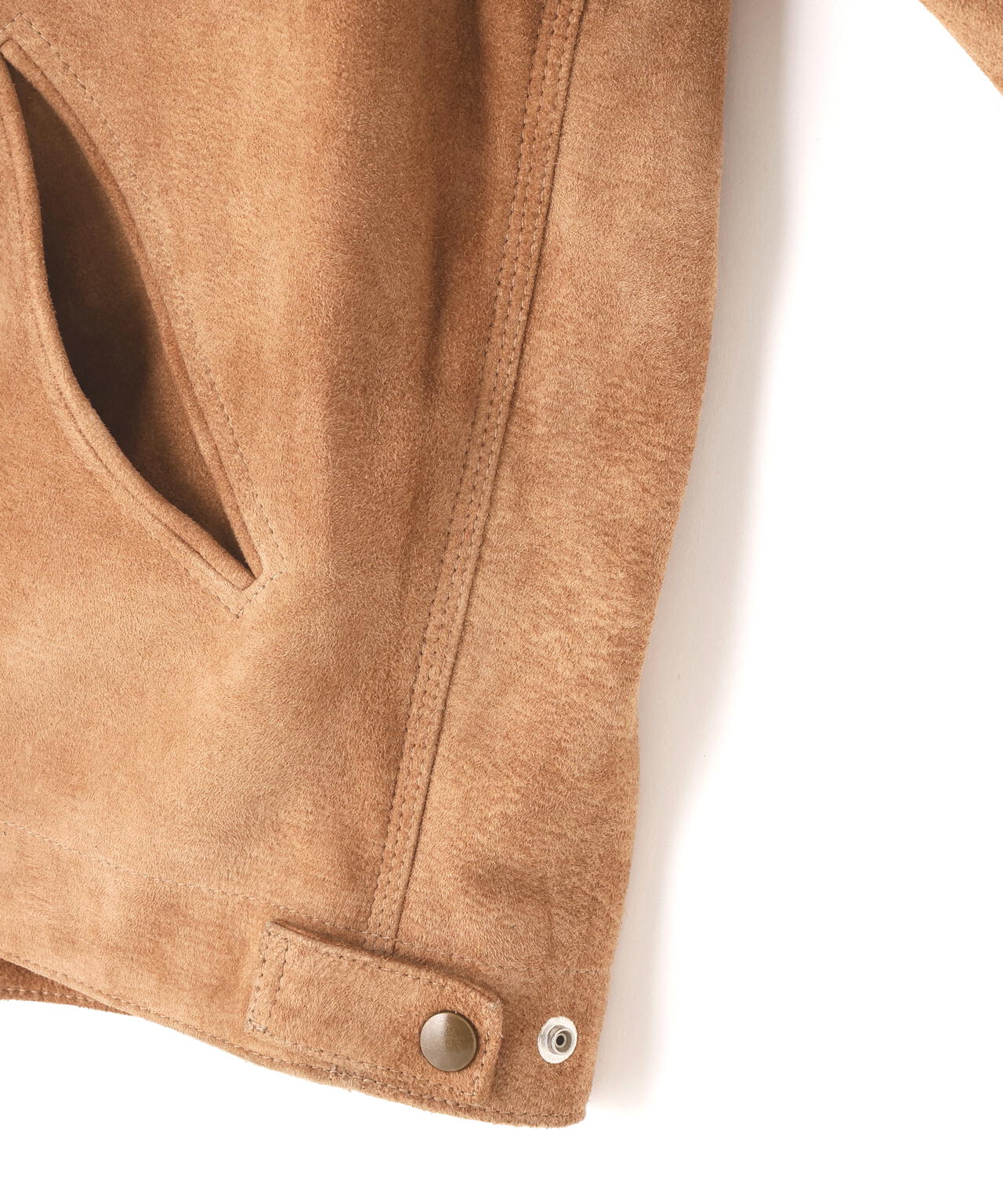 SEVEN BY SEVEN / LEATHER DETROIT JACKET ‐Goat suede Antique