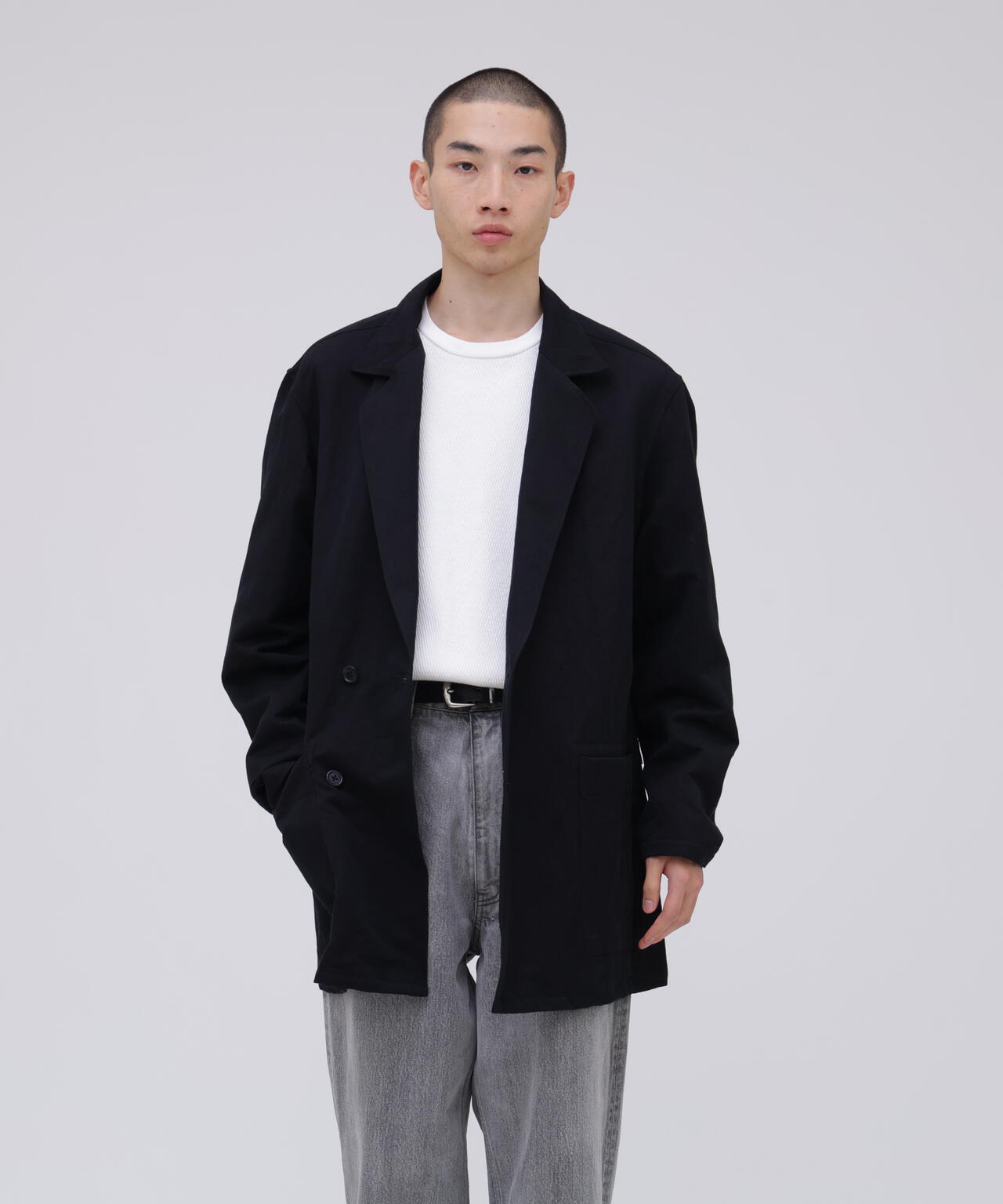 SEVEN BY SEVEN / DOUBLE BREASTED SHIRTS JACKET ‐ Cotton Linen