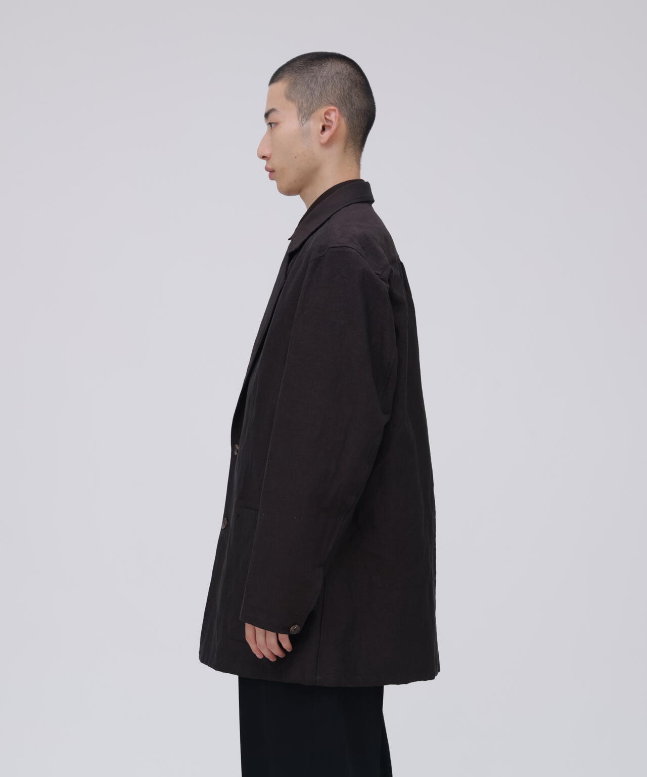 SEVEN BY SEVEN / DOUBLE BREASTED SHIRTS JACKET ‐ Cotton Linen