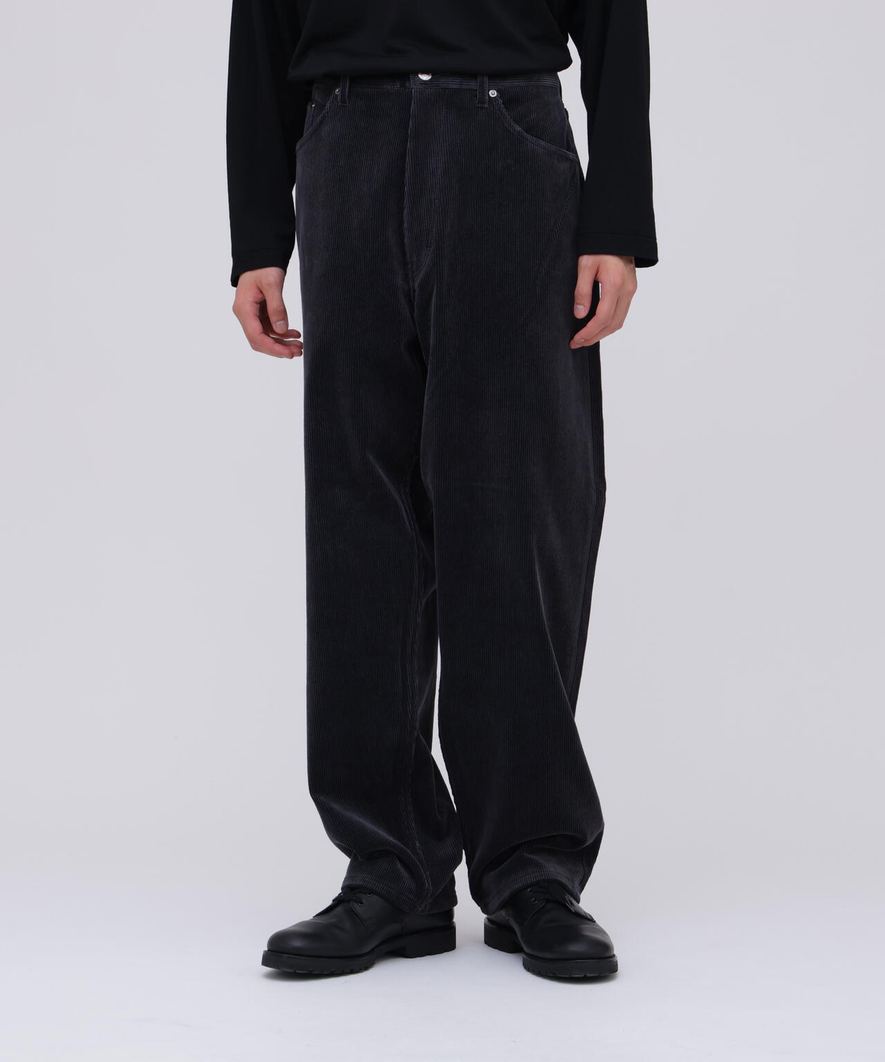 SEVEN BY SEVEN / CORDUROY WIDE PANTS ‐ Modal mix ‐