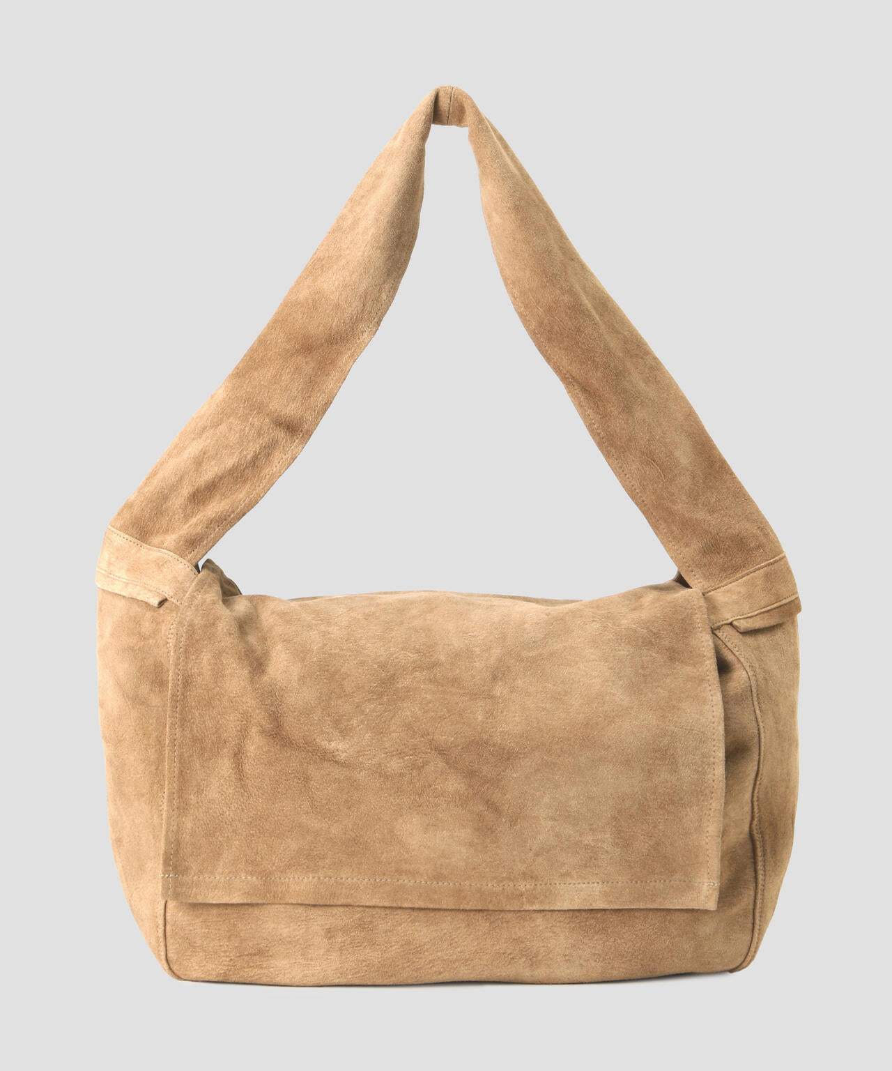 SEVEN BY SEVEN / LEATHER SHOULDER BAG ‐ Goat suede Antique