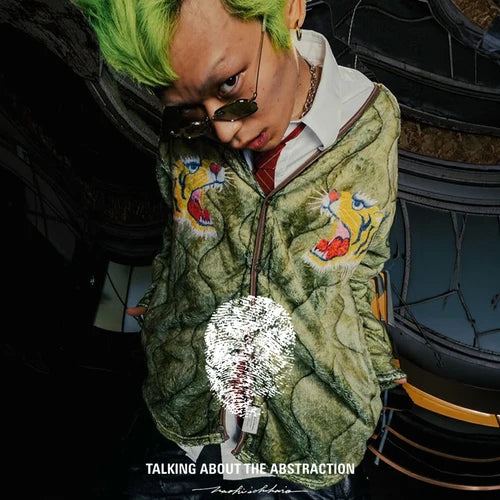 TALKING ABOUT THE ABSTRACTION 別注 EX CARDIGAN ｜ROYAL FLASH｜画像