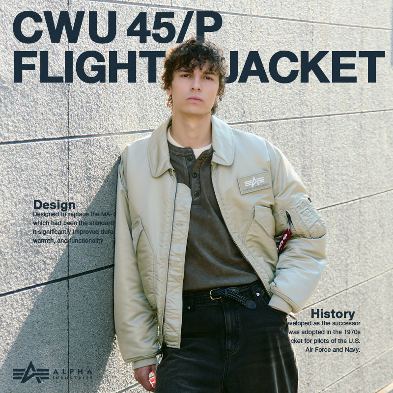 CWU 45/P FLIGHT JACKET｜Alpha Industries｜画像