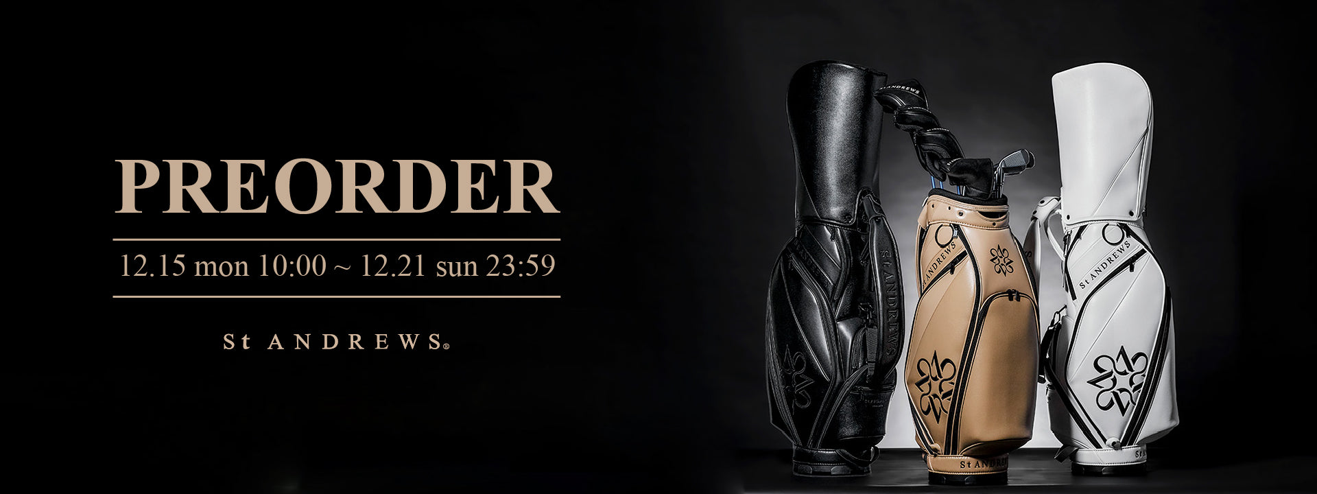 2026 NEWMODEL CADDIEBAG｜St ANDREWS｜画像