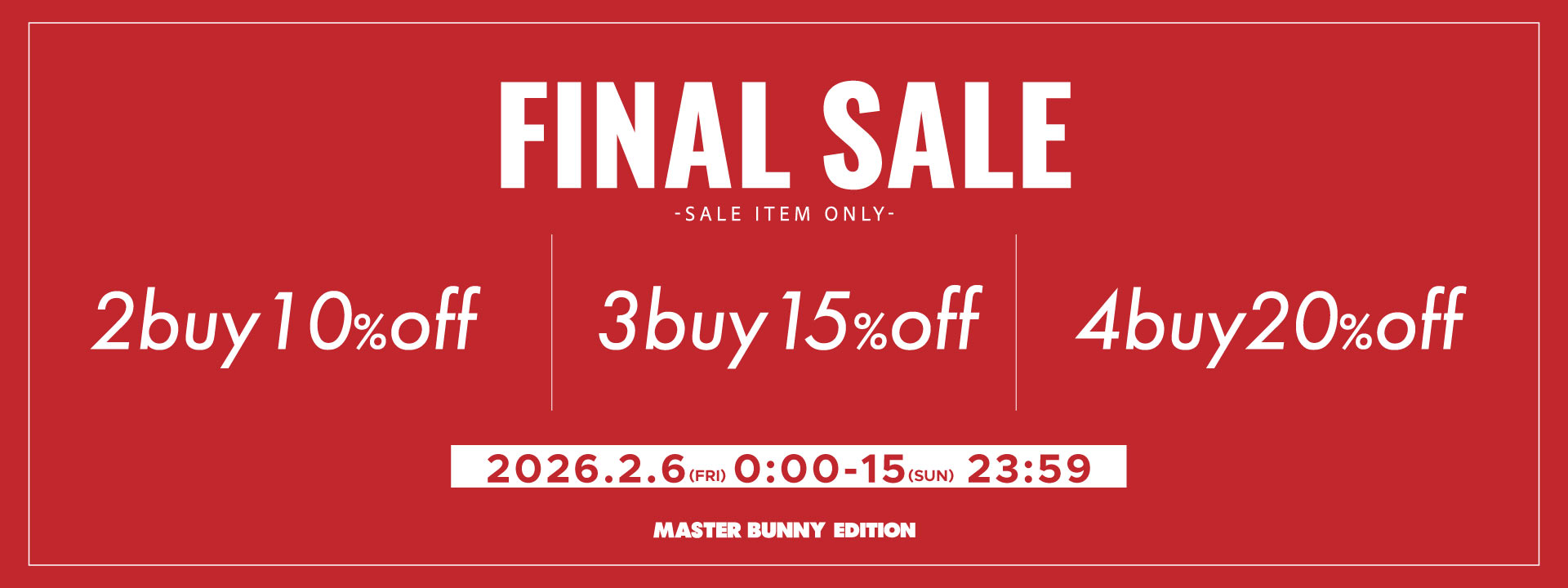 MASTER BUNNY EDITION（マスターバニーエディション）｜【公式】通販