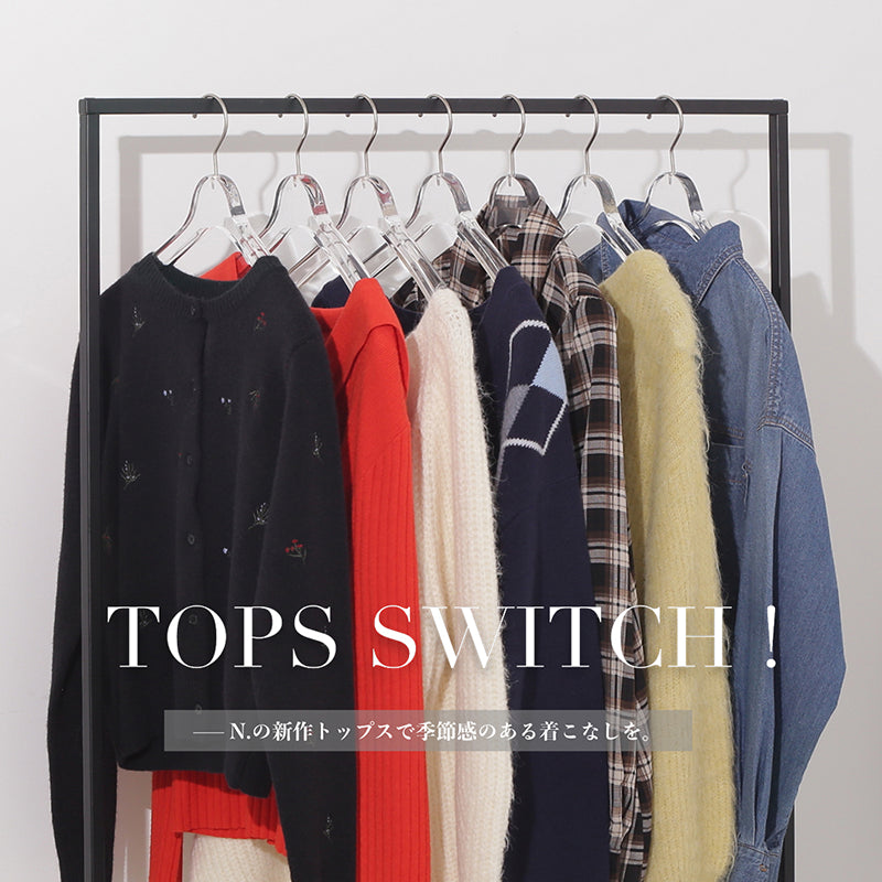 トップス N 洗える/S-LL】表面感が魅力 インせず決まる 裾タック5分袖