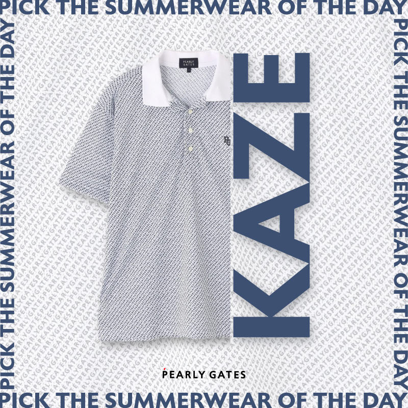 パーリーゲイツ ロゴ 刺繍 ステッカー プリント 総柄 ゴルフ パーカ