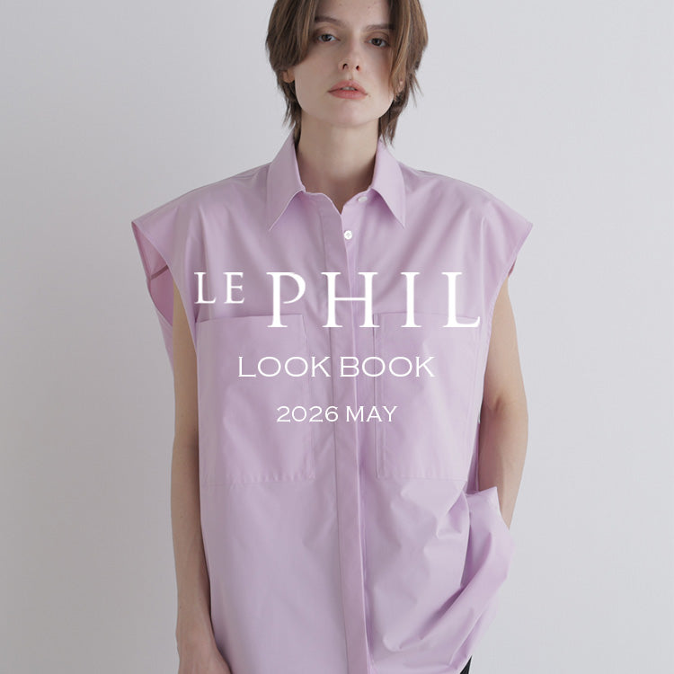 LE PHIL ルフィル クォーター ジャージー ポロ トップス ホワイト LE PHIL(ル フィル)｜コンビジャージープルオーバー/ホワイト の通販